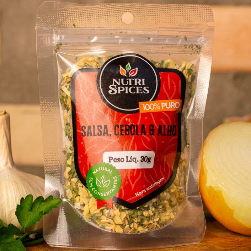 SALSA, CEBOLA E ALHO POUCH 30G