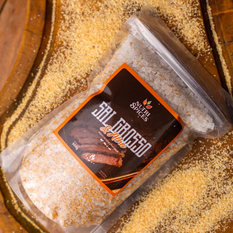 SAL BBQ ALHO POUCH 500G
